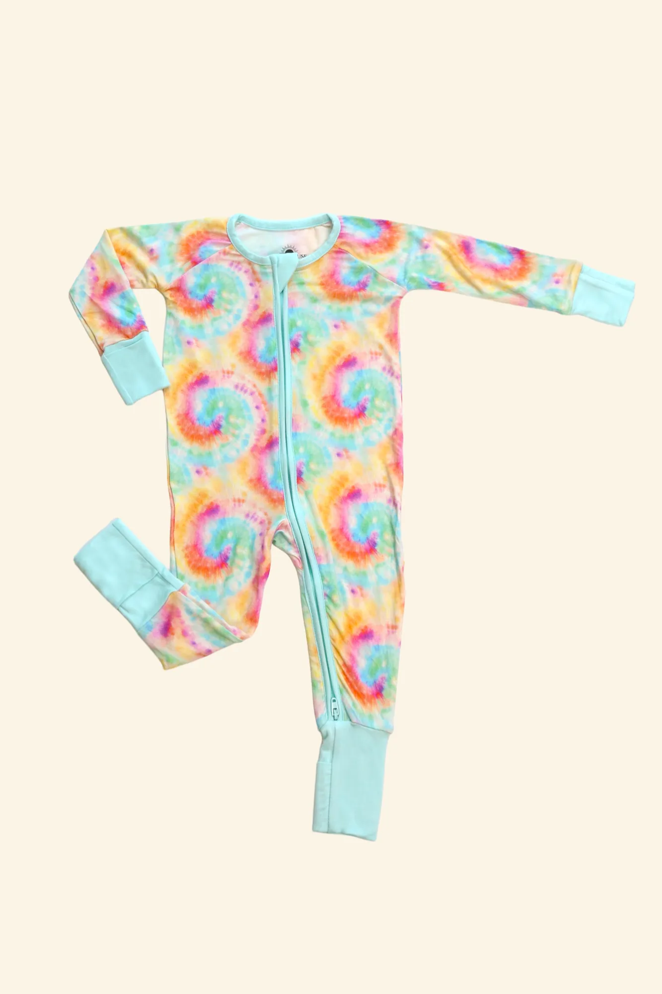 𝐒𝐀𝐋𝐄! 𝟓𝟎% 𝐎𝐅𝐅! Bamboo Baby Pajamas - Double Zipper - Longies - Tie-Dye