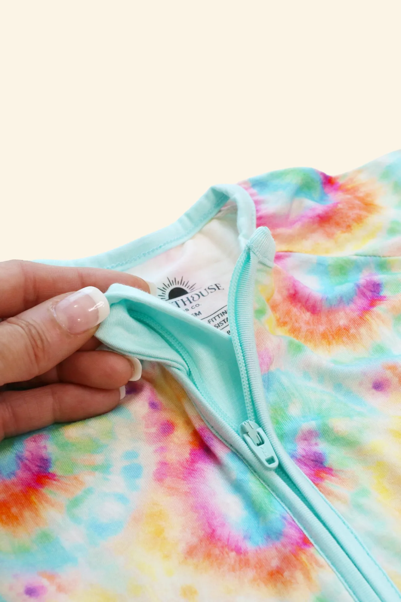 𝐒𝐀𝐋𝐄! 𝟓𝟎% 𝐎𝐅𝐅! Bamboo Baby Pajamas - Double Zipper - Longies - Tie-Dye
