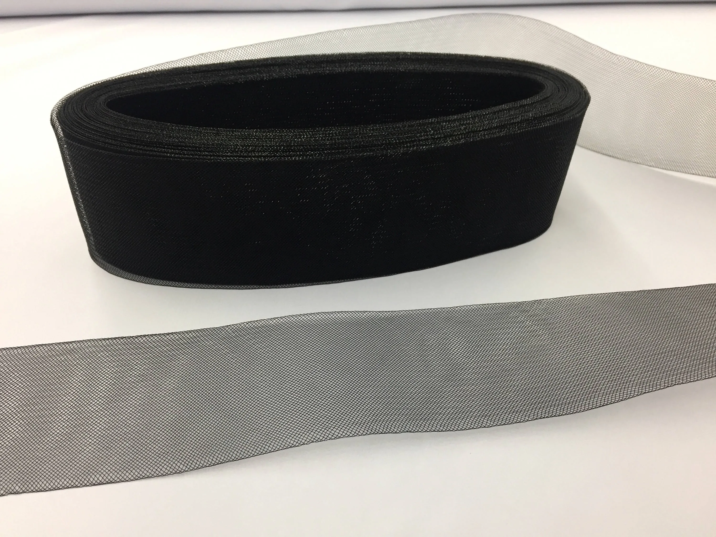 10 yards- 4 inches black crinoline horsehair braid trim-wedding-bridal-decorations.