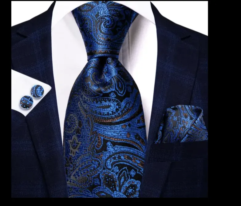 100% Jacquard Woven Silk Tie sets