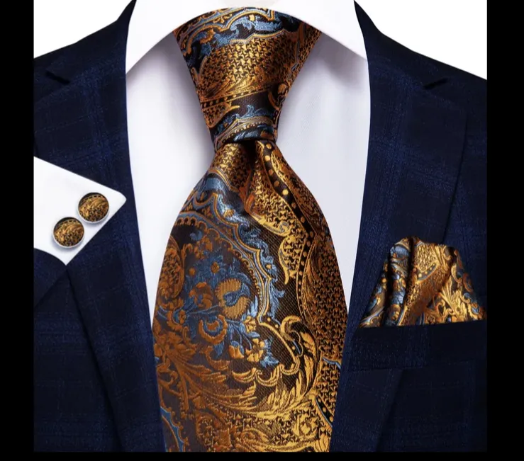 100% Jacquard Woven Silk Tie sets