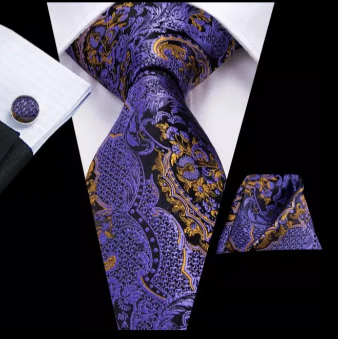 100% Jacquard Woven Silk Tie sets