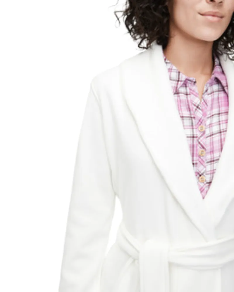 1095612 Cream Duffield II Fleece Wrap Robe