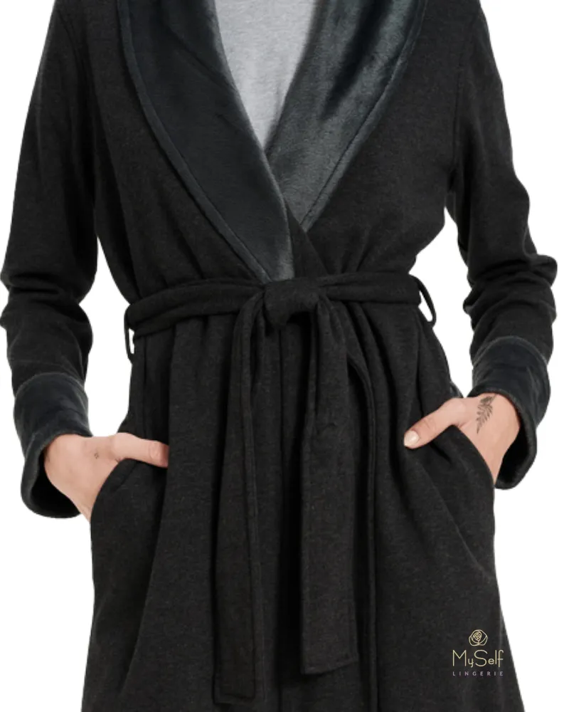1095613 Black Bear Heather Blanche II Fleece Wrap Robe