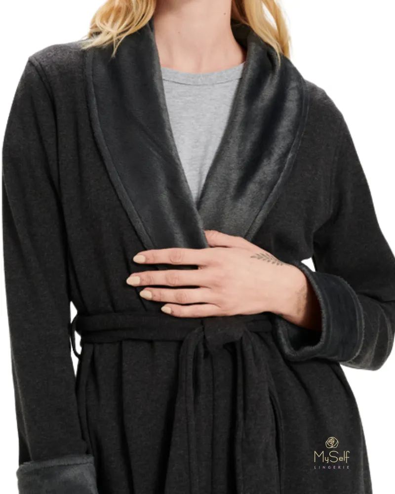 1095613 Black Bear Heather Blanche II Fleece Wrap Robe
