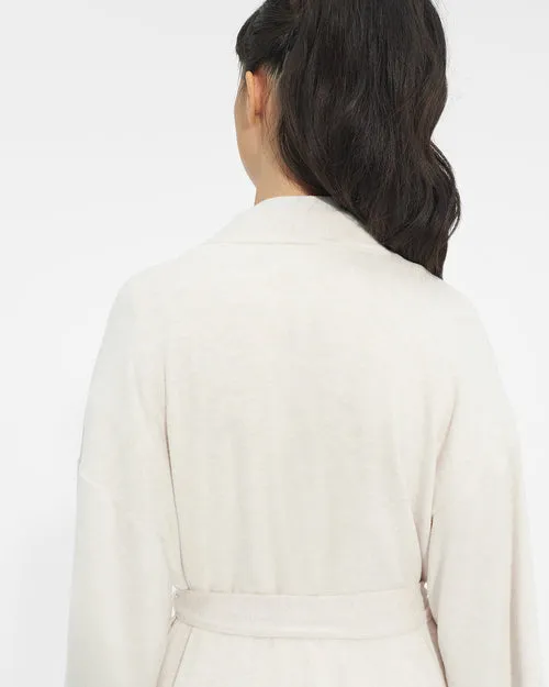 1125199 Oatmeal Heather Peached Knit Monrose Wrap Robe