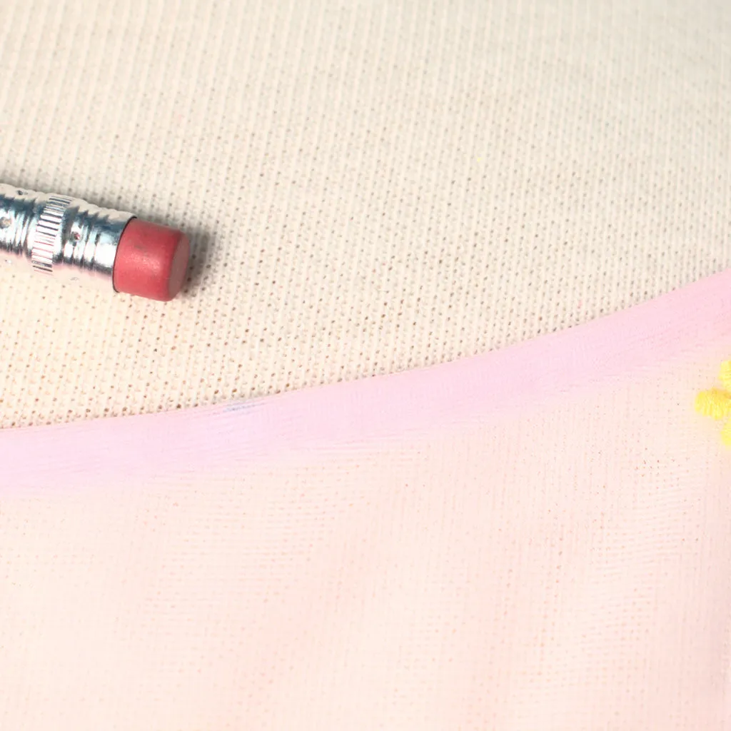 1960s Pink Emb Night Gown
