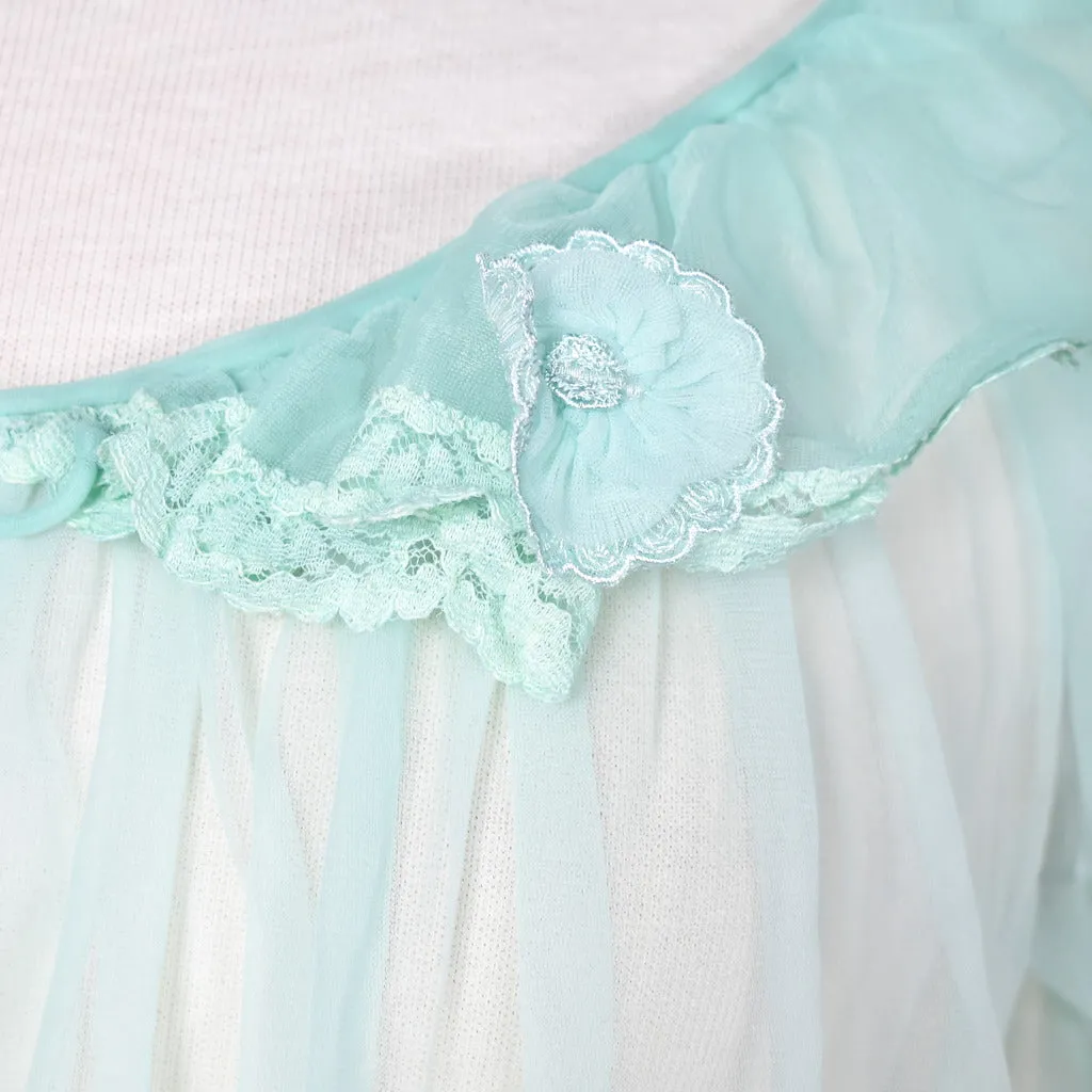 1960s Vintage Pistachio Bed Jacket