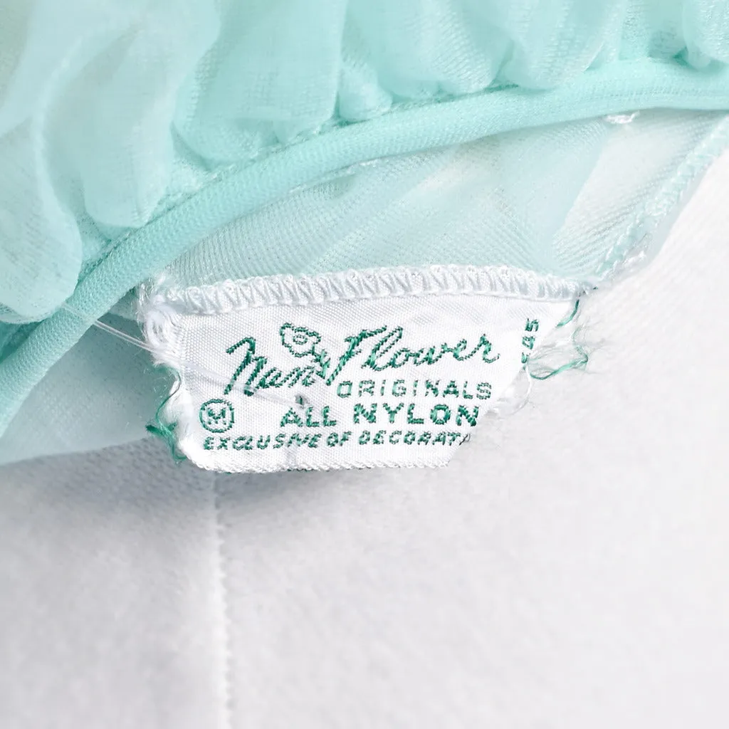1960s Vintage Pistachio Bed Jacket