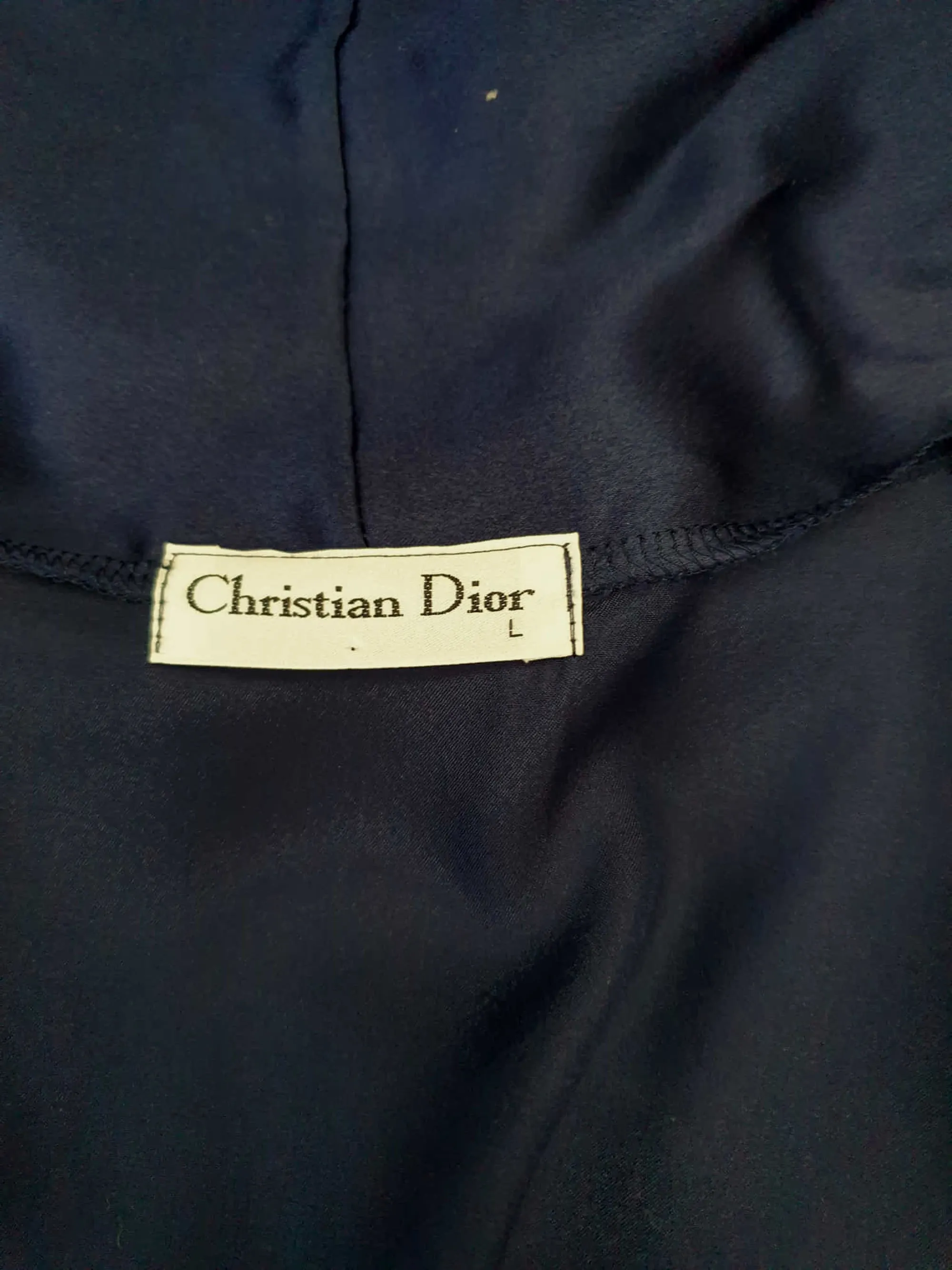 1980s Navy Blue Robe - L