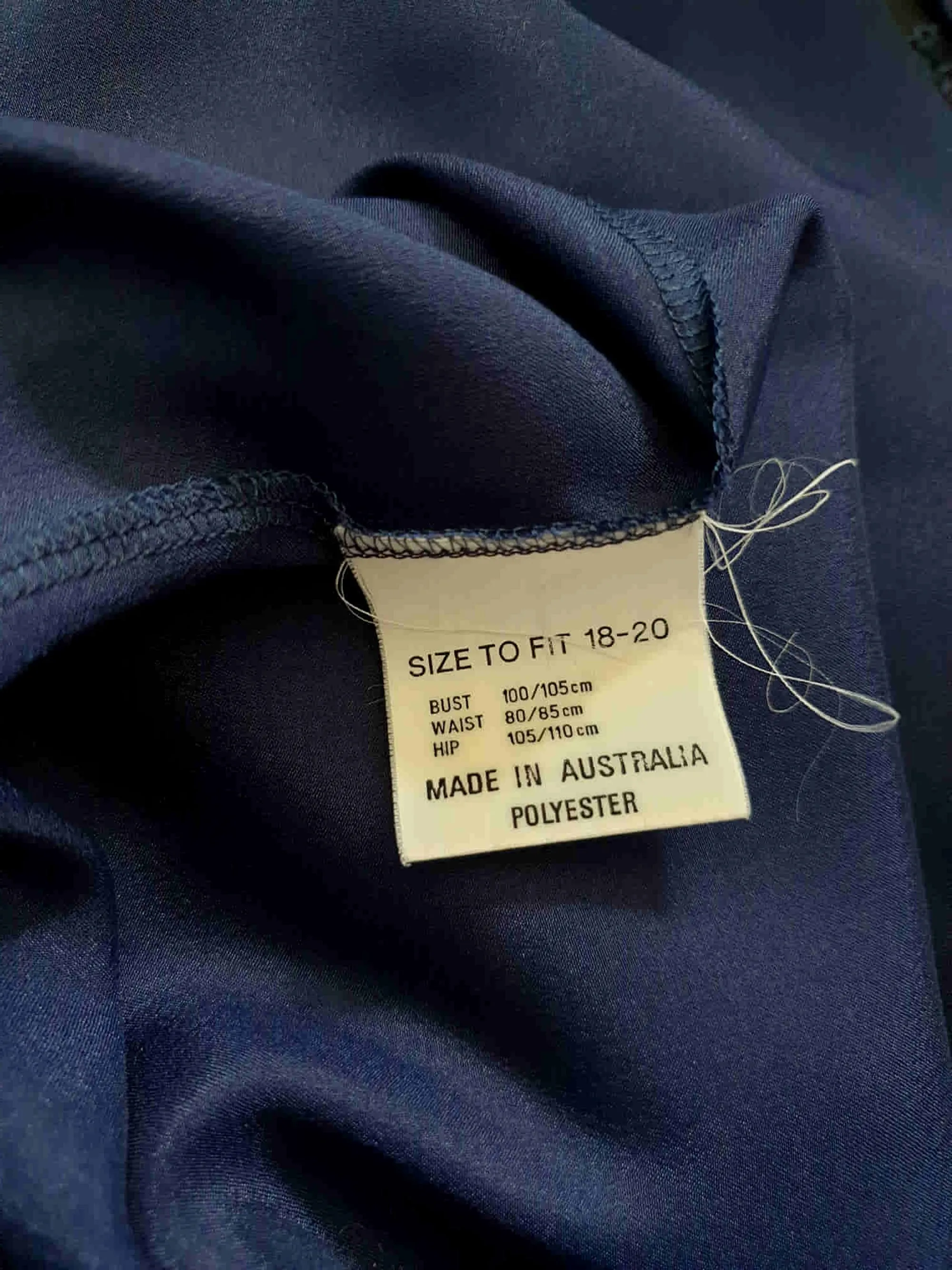 1980s Navy Blue Robe - L
