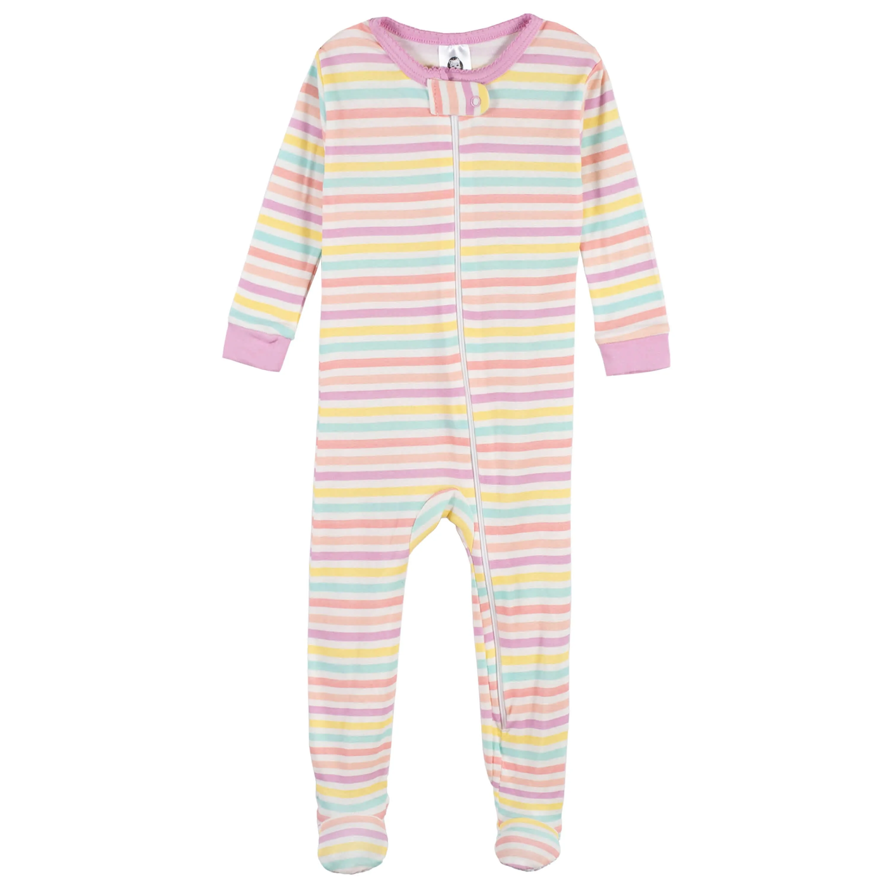 2-Pack Baby & Toddler Girls Ice Cream Dreams Snug Fit Footed Cotton Pajamas