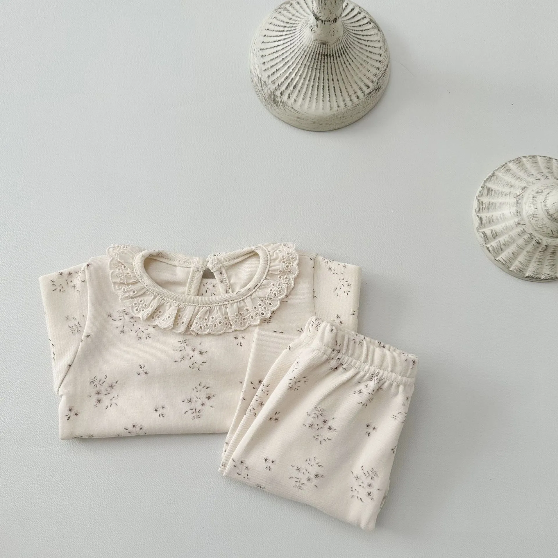 2 Piece Cotton Pajama Lounge Set