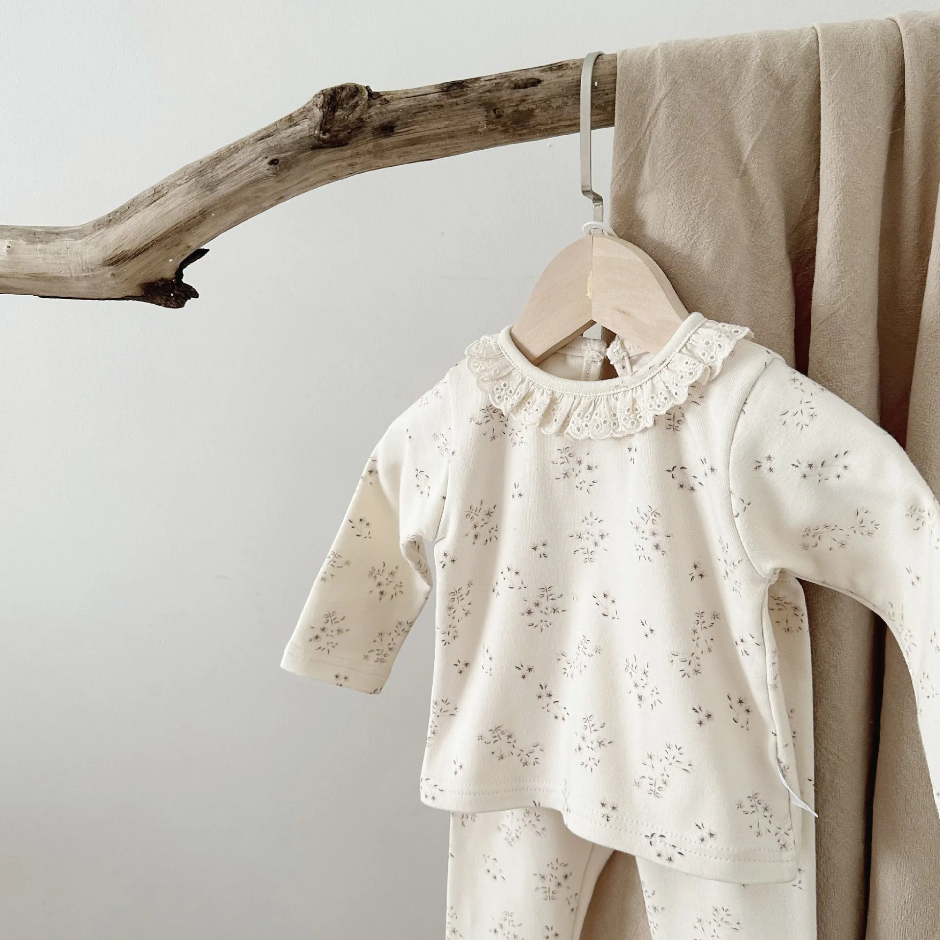 2 Piece Cotton Pajama Lounge Set
