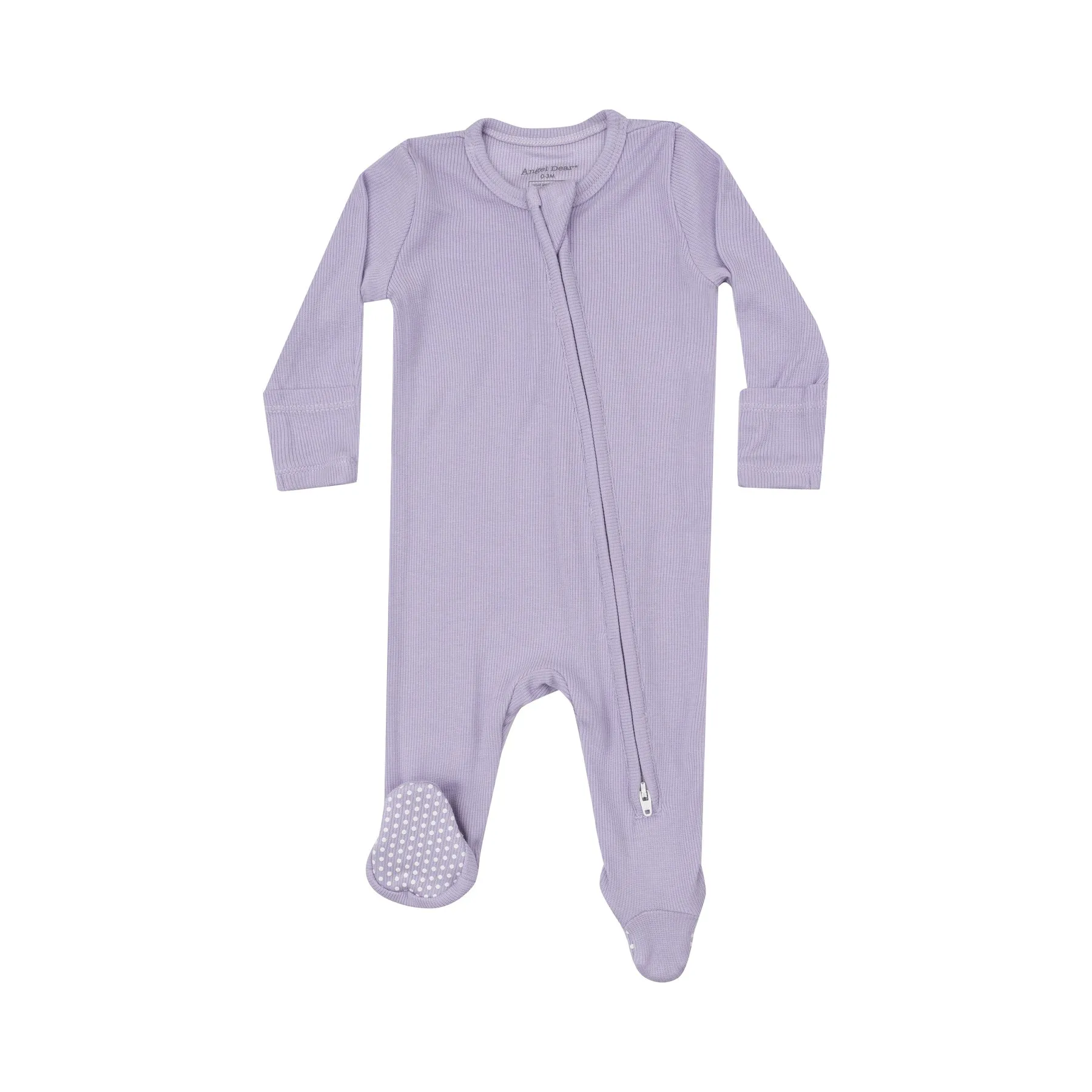 2 Way Zipper Footie - Solid Orchid Petal by Angel Dear