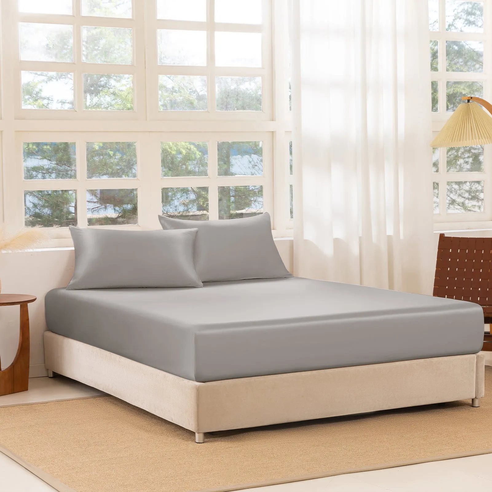 22 Momme Silk Fitted Sheet Set