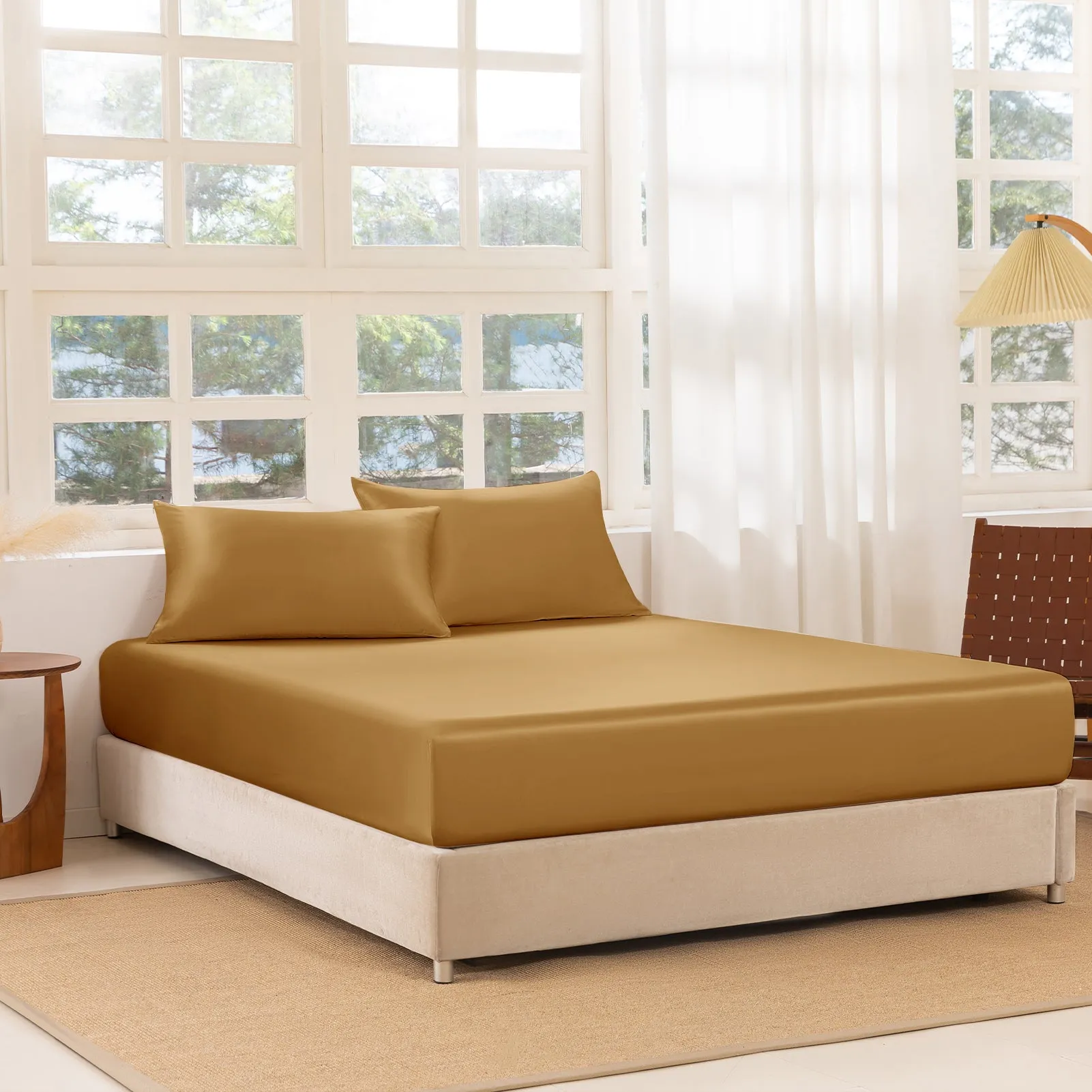22 Momme Silk Fitted Sheet Set