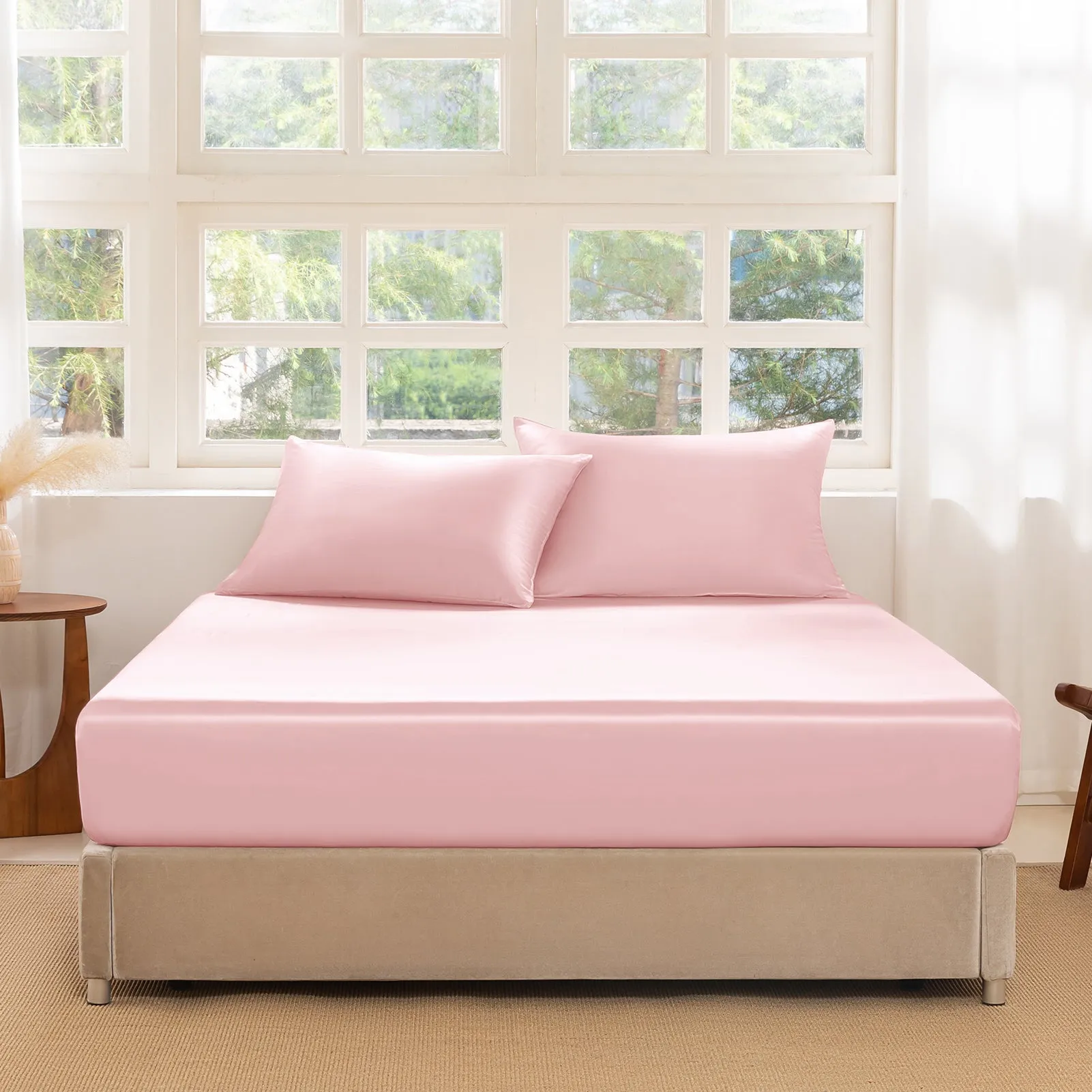 22 Momme Silk Fitted Sheet Set