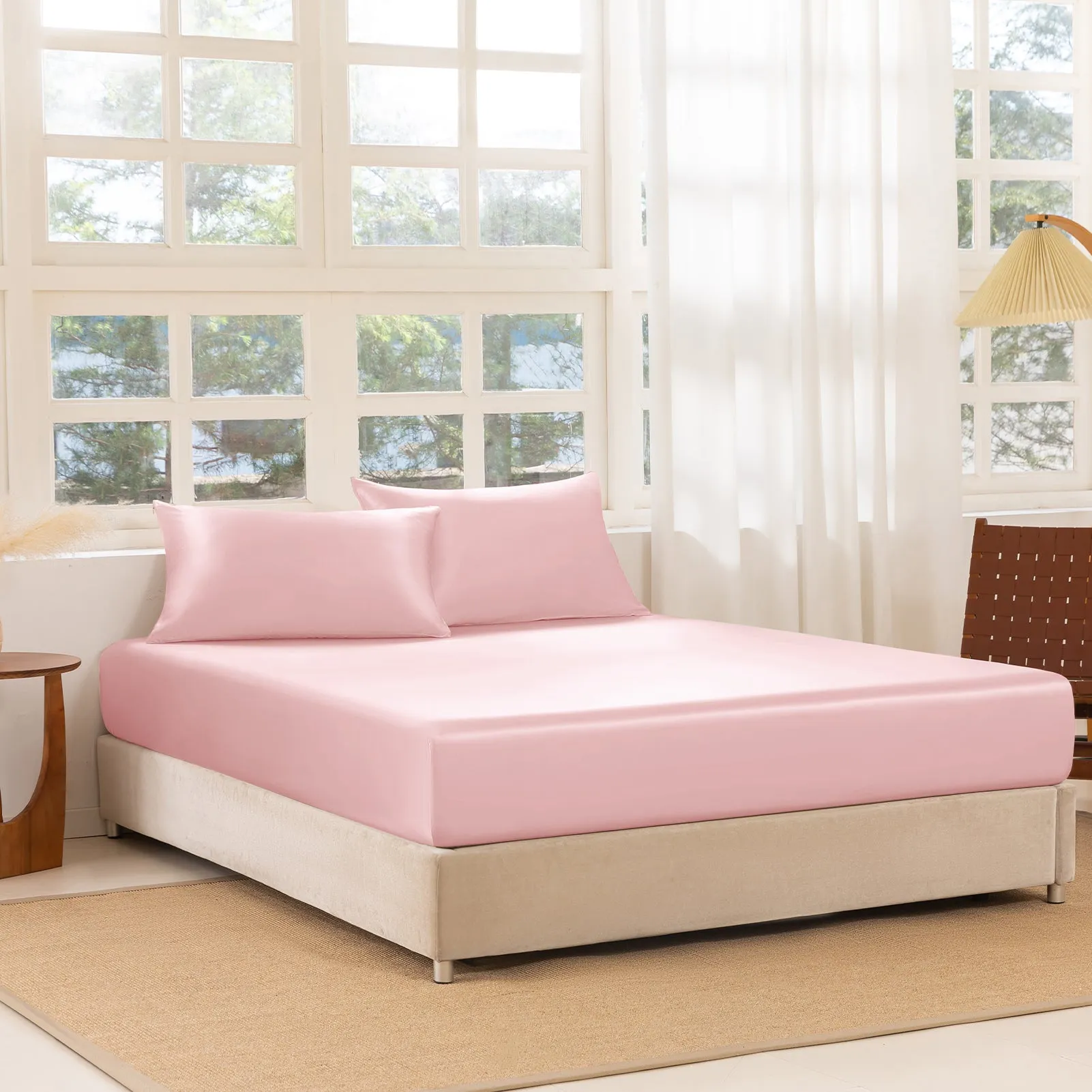 22 Momme Silk Fitted Sheet Set