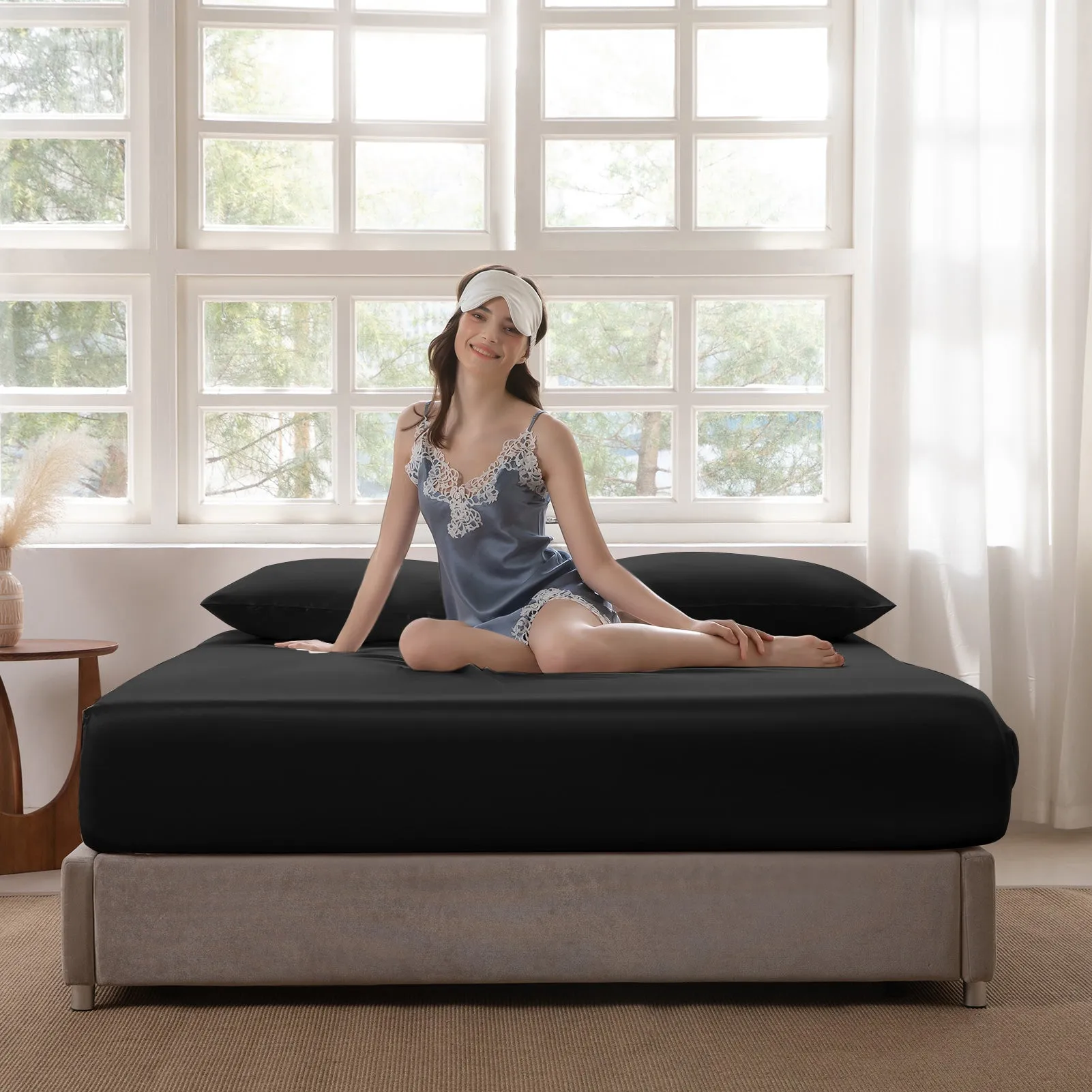 22 Momme Silk Fitted Sheet Set