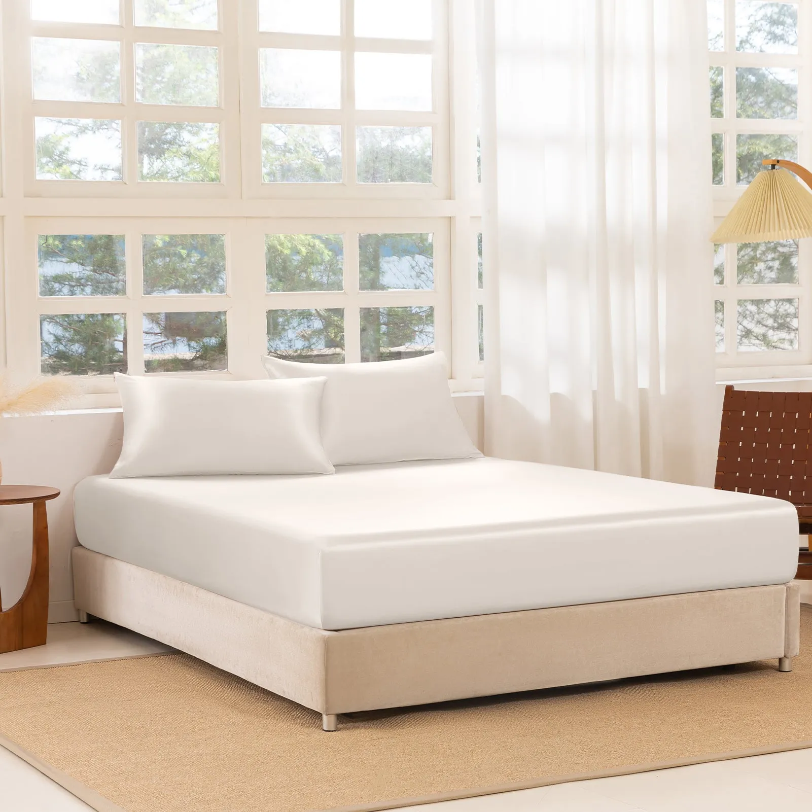 22 Momme Silk Fitted Sheet Set