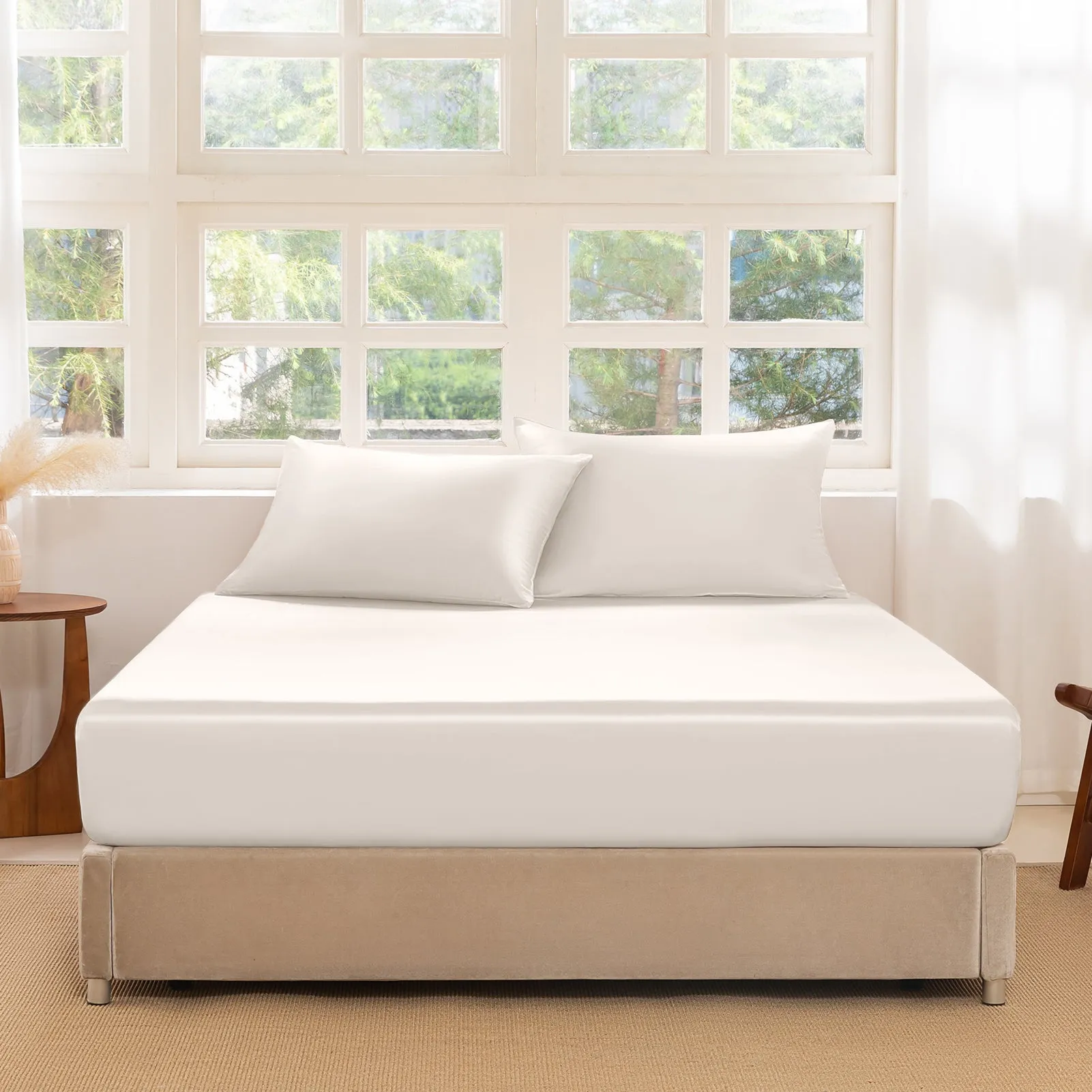 22 Momme Silk Fitted Sheet Set