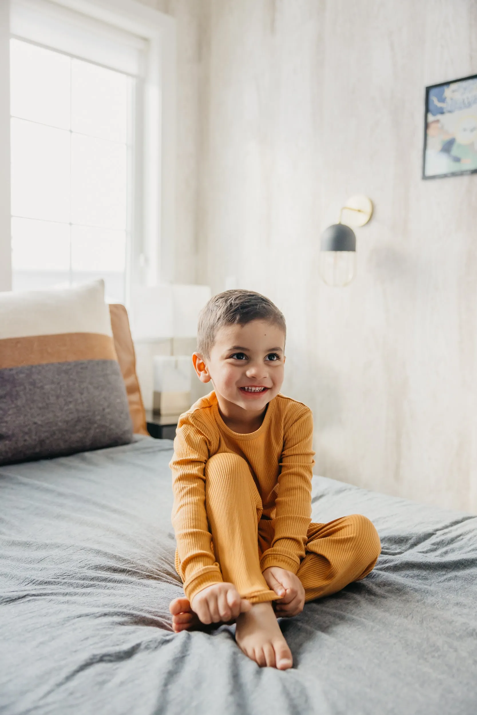 2pc Rib Knit Long Sleeve Pajama Set - Dolce