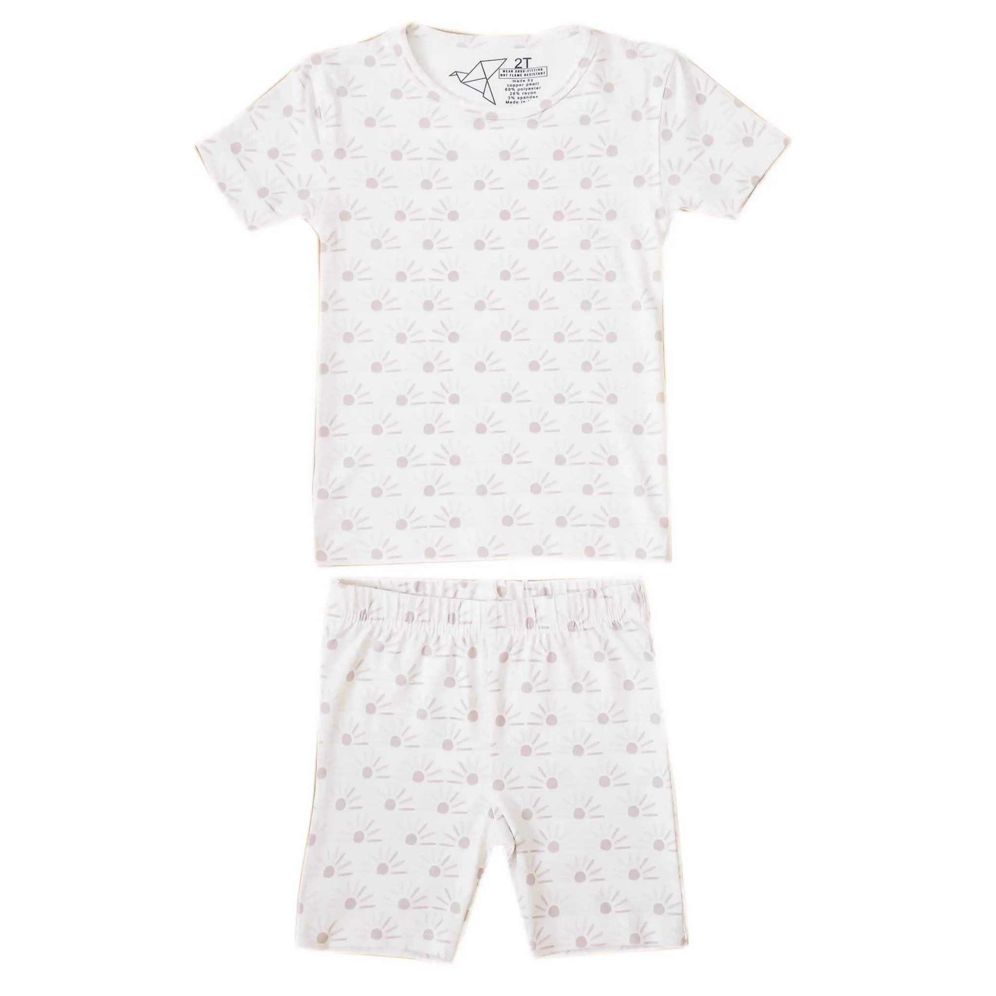 2pc Short Sleeve Pajama Set - Shine
