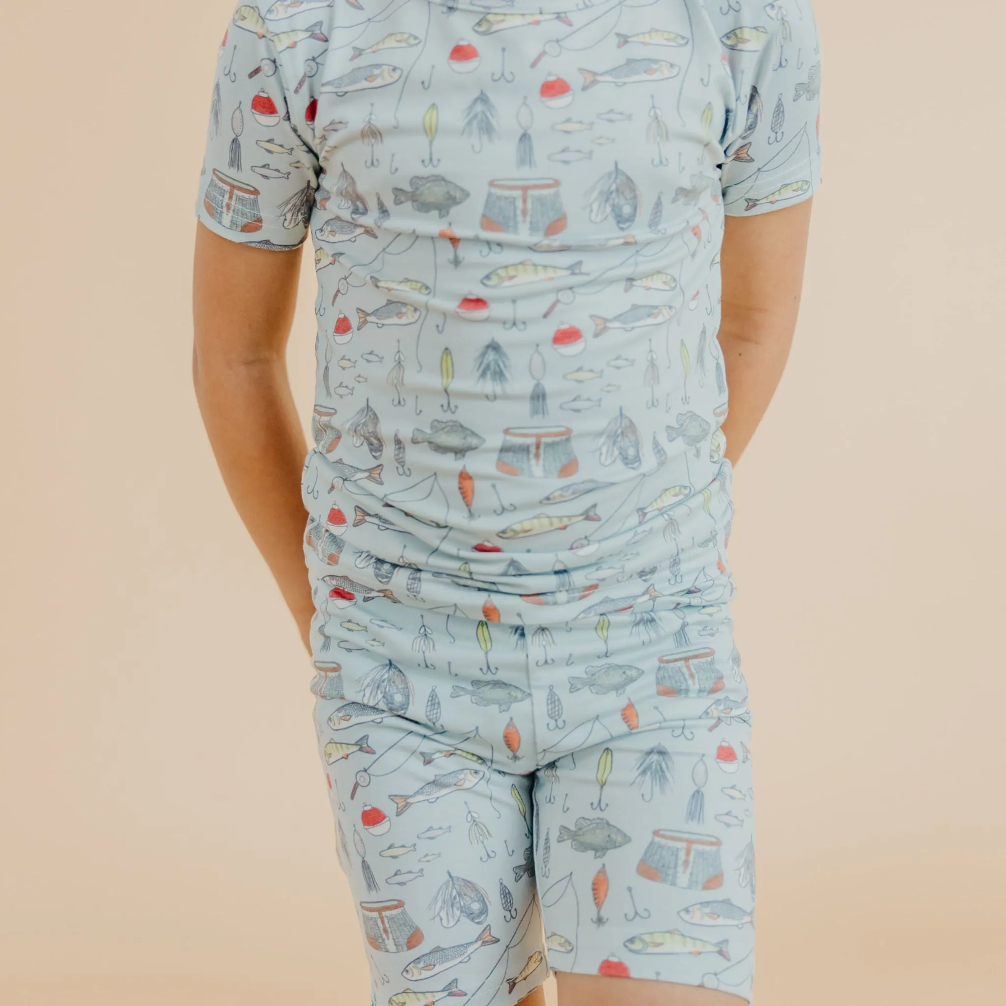 2pc Short Sleeve Pajama Set - Trout