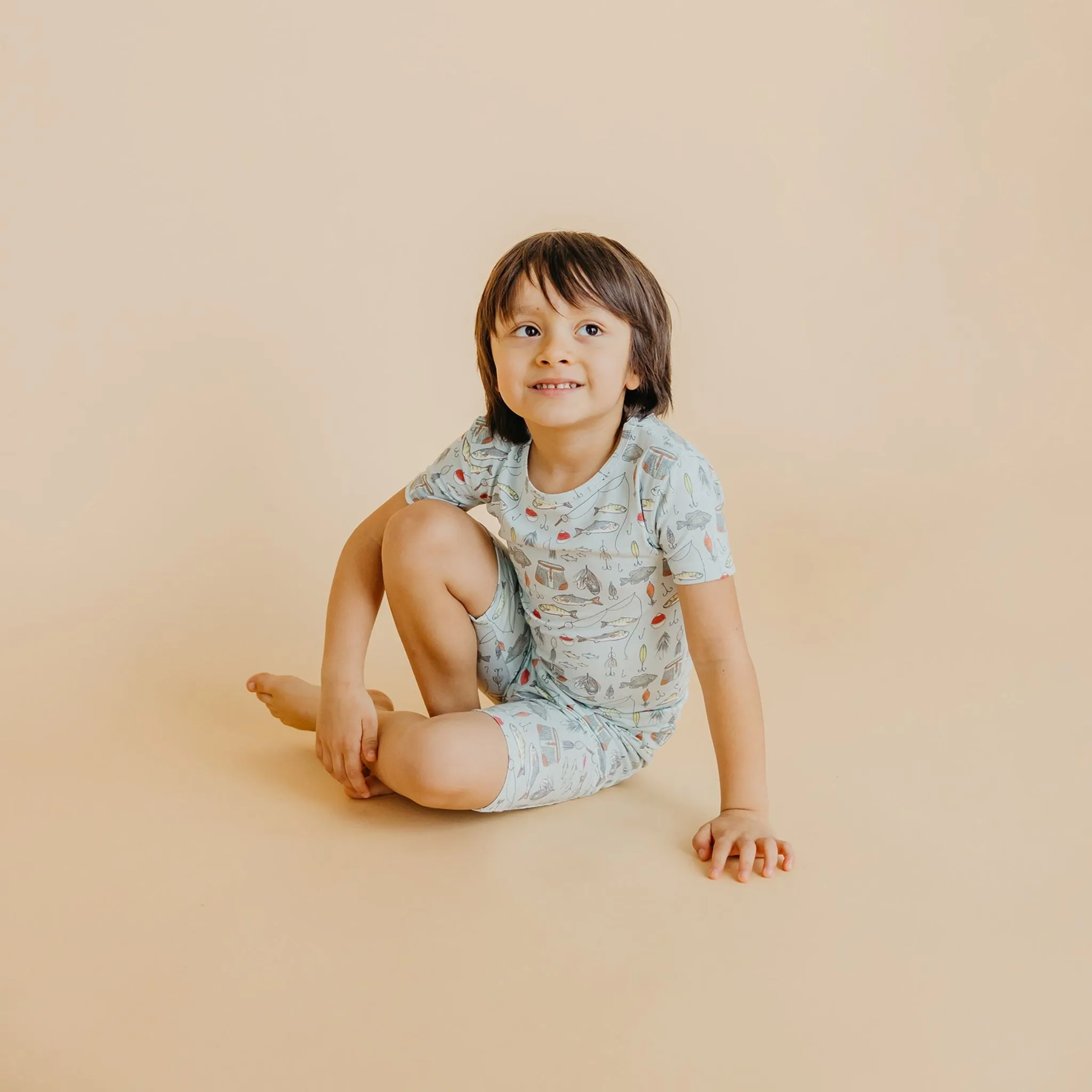 2pc Short Sleeve Pajama Set - Trout