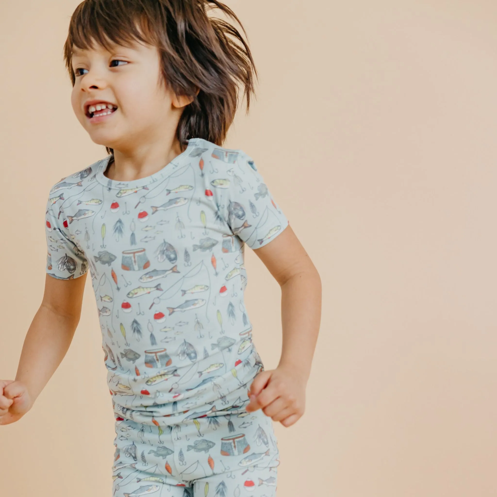 2pc Short Sleeve Pajama Set - Trout