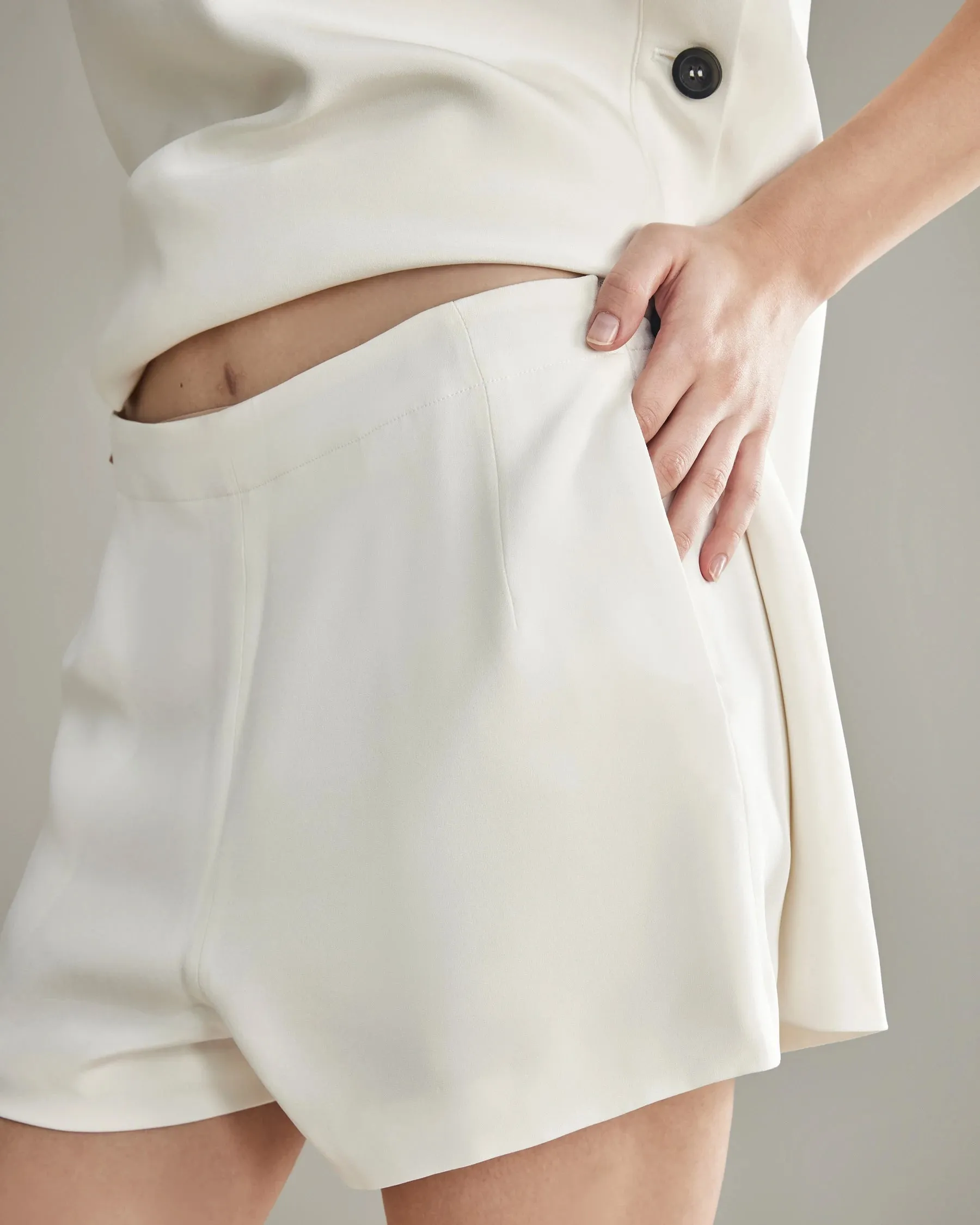 40 Momme Silk Tank Mini Dress and Shorts Set