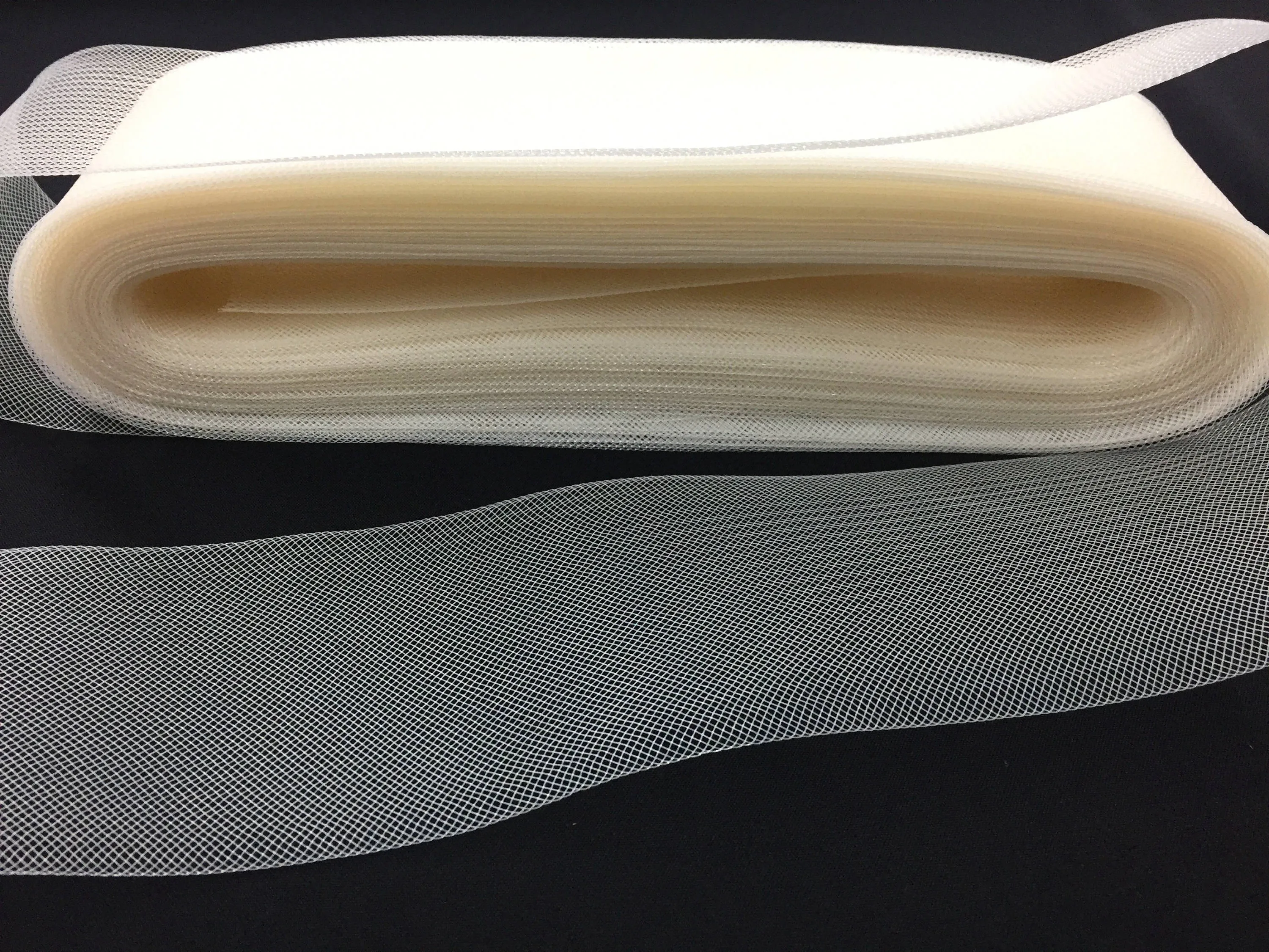 50 yards- 4 Inches Ivory Crinoline Horsehair Braid Trim-wedding-bridal-decorations.