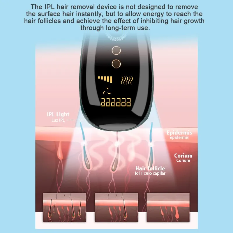 999999 Flash IPL Permanent Hair removal, Epilator Laser Hair Removal Machine