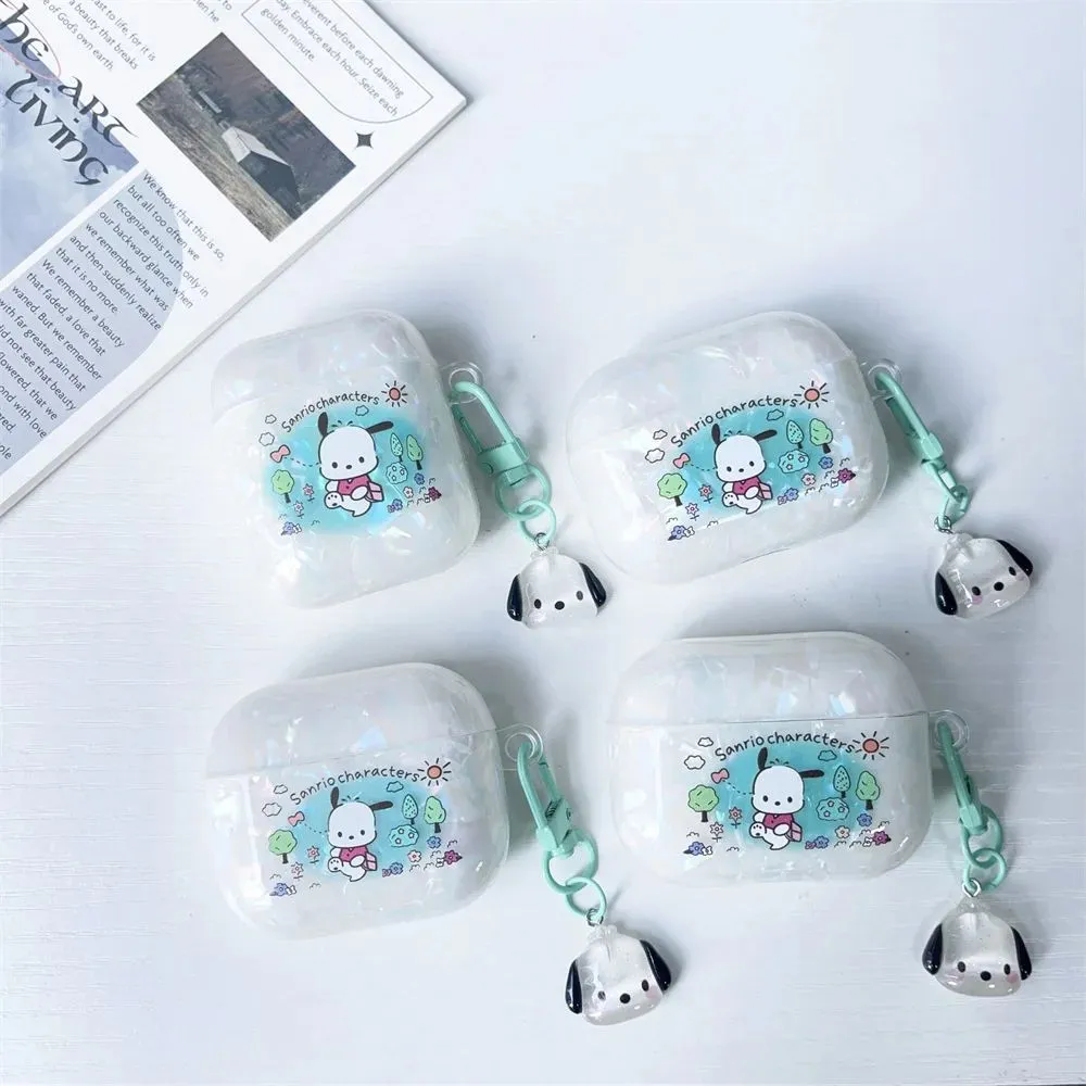 AirPods 4 Transparent Kawaii AirPod Case Sanrio AirPods Case With pendant