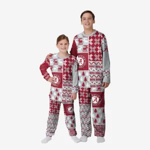 Alabama Crimson Tide Youth Busy Block Family Holiday Pajamas