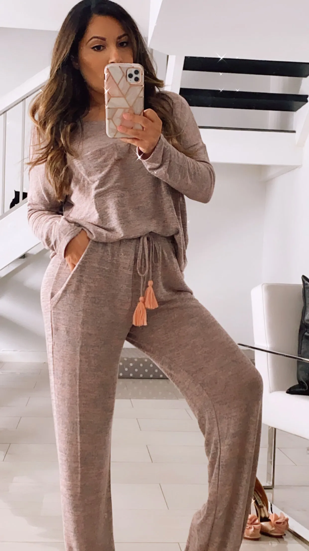 Amara Lounge Pants - Misty Rose [S-L]