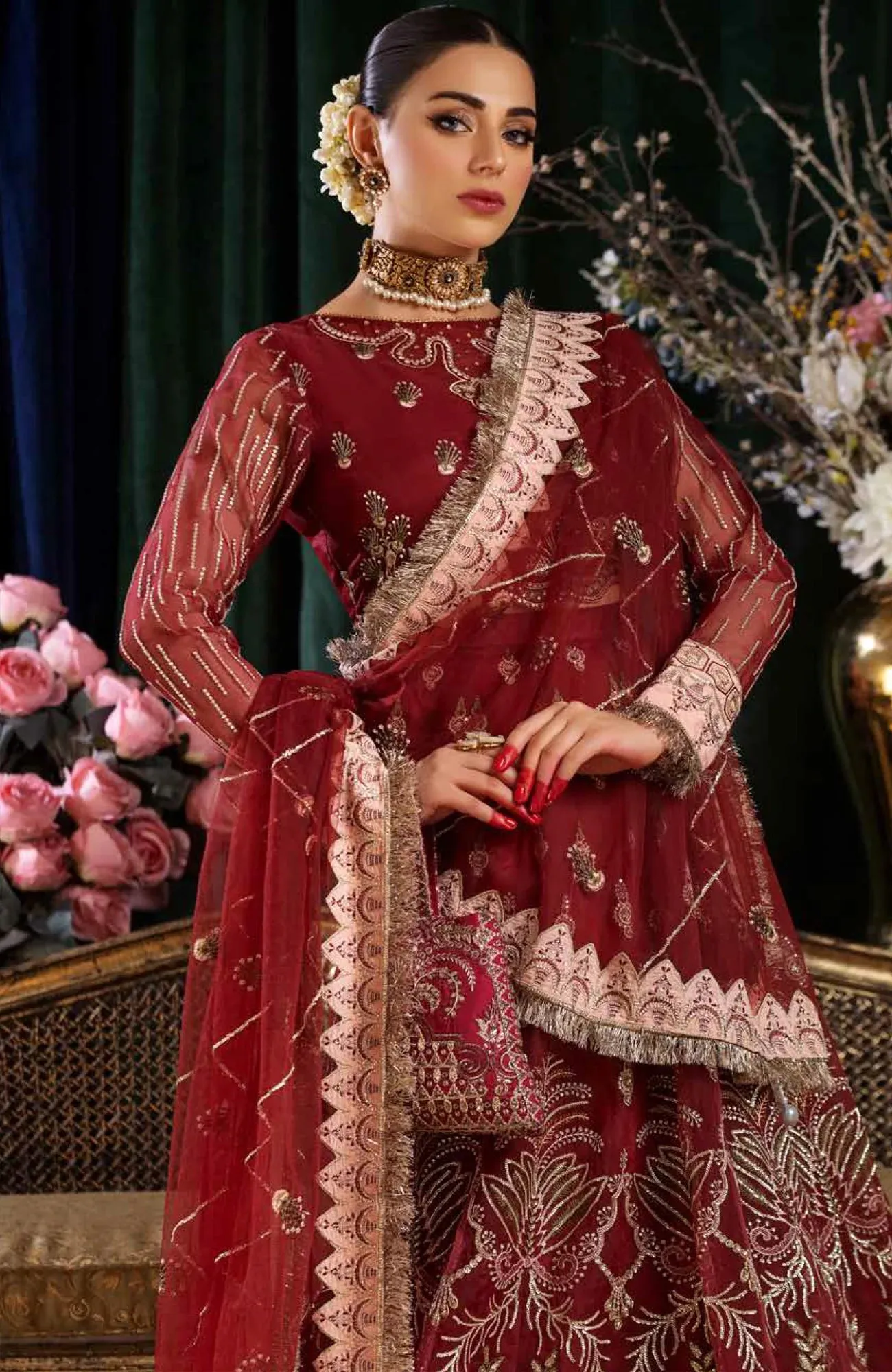 AROHA LUXURY FORMALS'24 BY RIAZ ARTS (NUREH) - UNSTITCHED WEDDING FORMAL COLLECTION 02