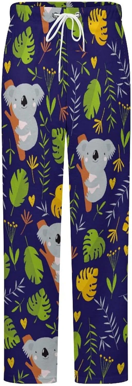 Australia Koalas Women's Flannel Pajama Pants Fleece Lounge Sleep Bottoms PJ