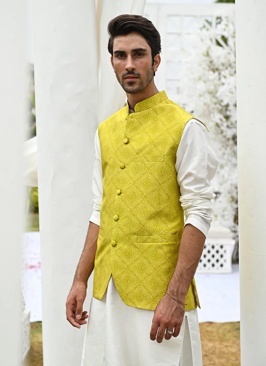 Azeeta Festive Couture - Mana Lime Waistcoat