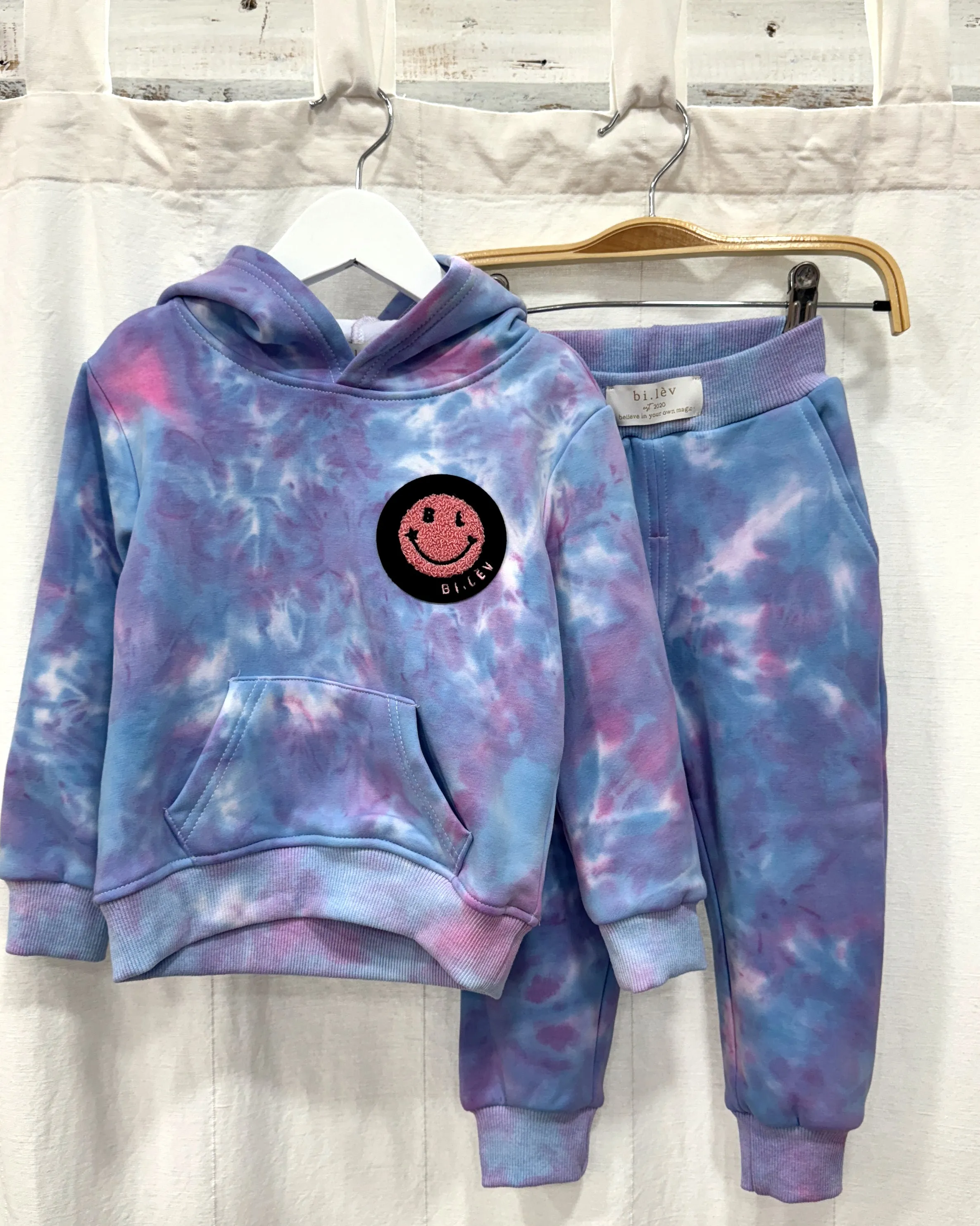 BABY & KIDS BL PINK N BLUE tie-dye jogger pants