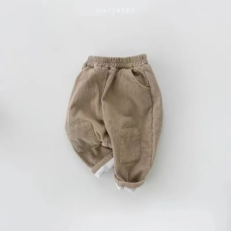 Baby Patch Fleece Lined Corduroy Pants