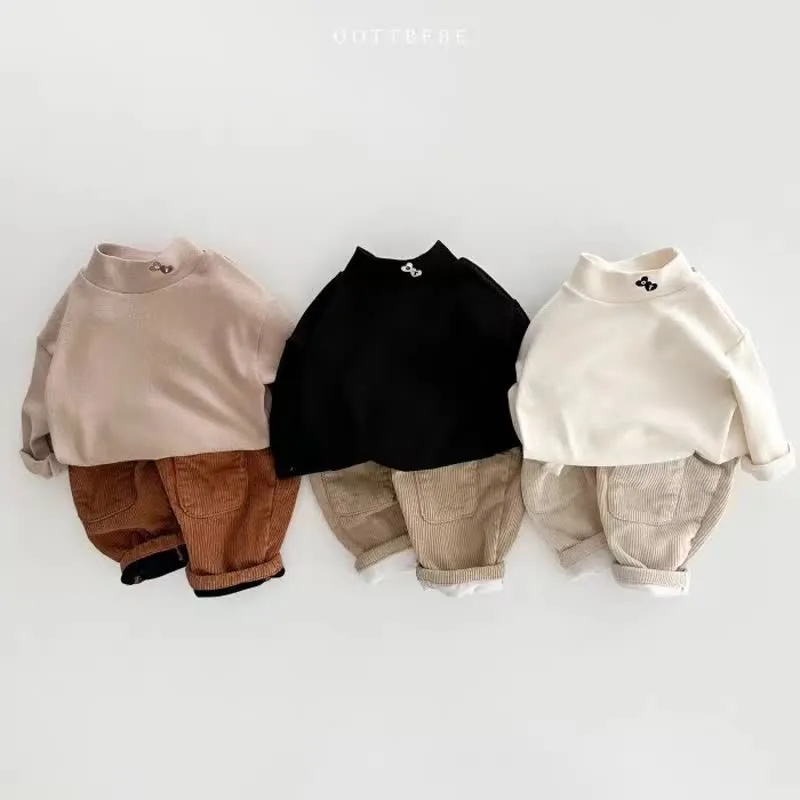 Baby Patch Fleece Lined Corduroy Pants