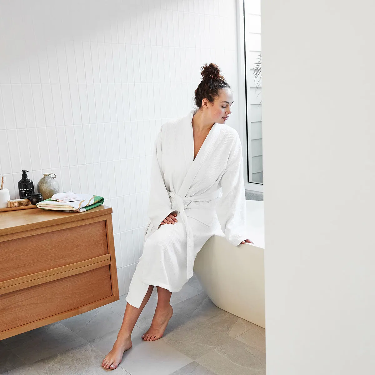 Bath Robe - Waffle Material