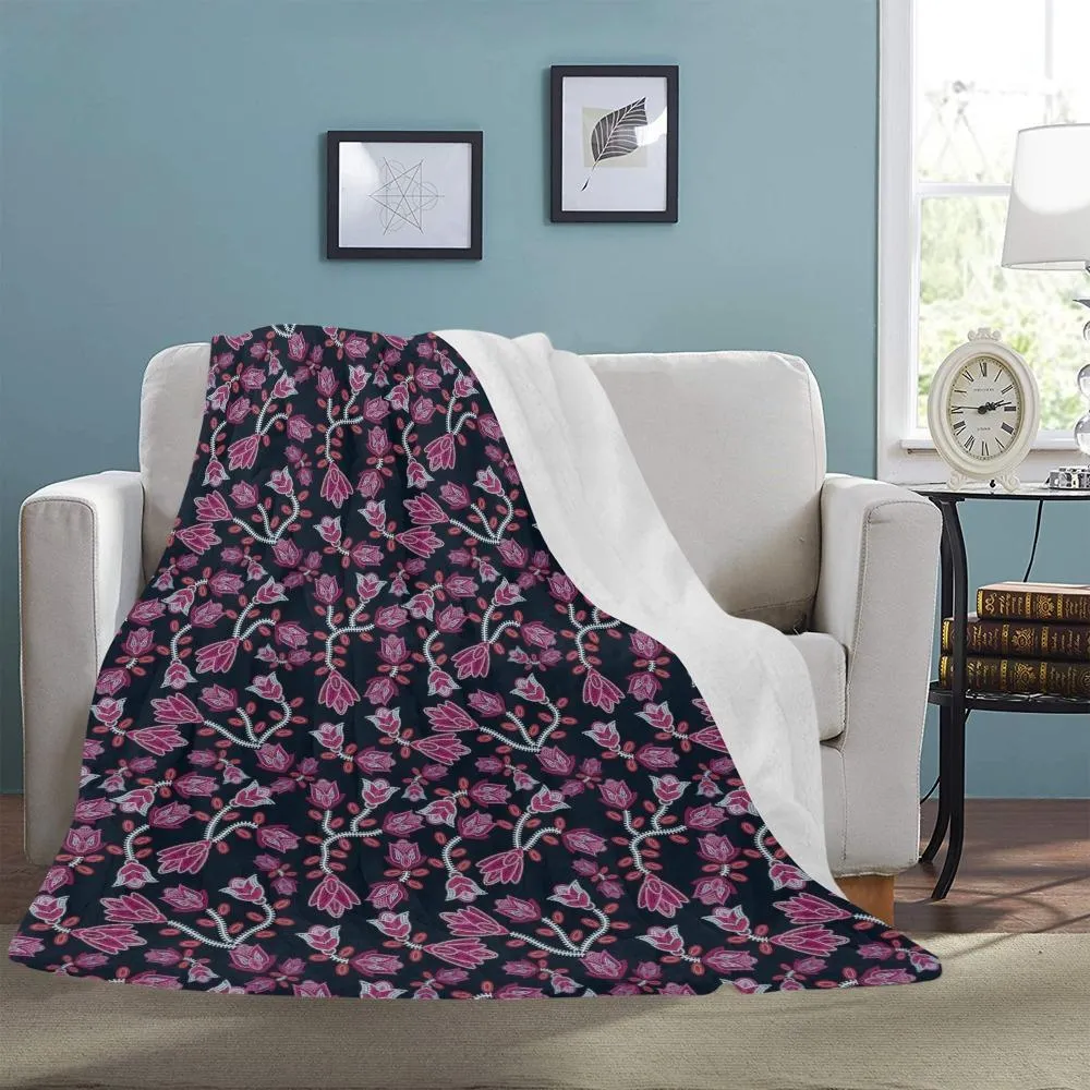 Beaded Pink Ultra-Soft Micro Fleece Blanket 60"x80"