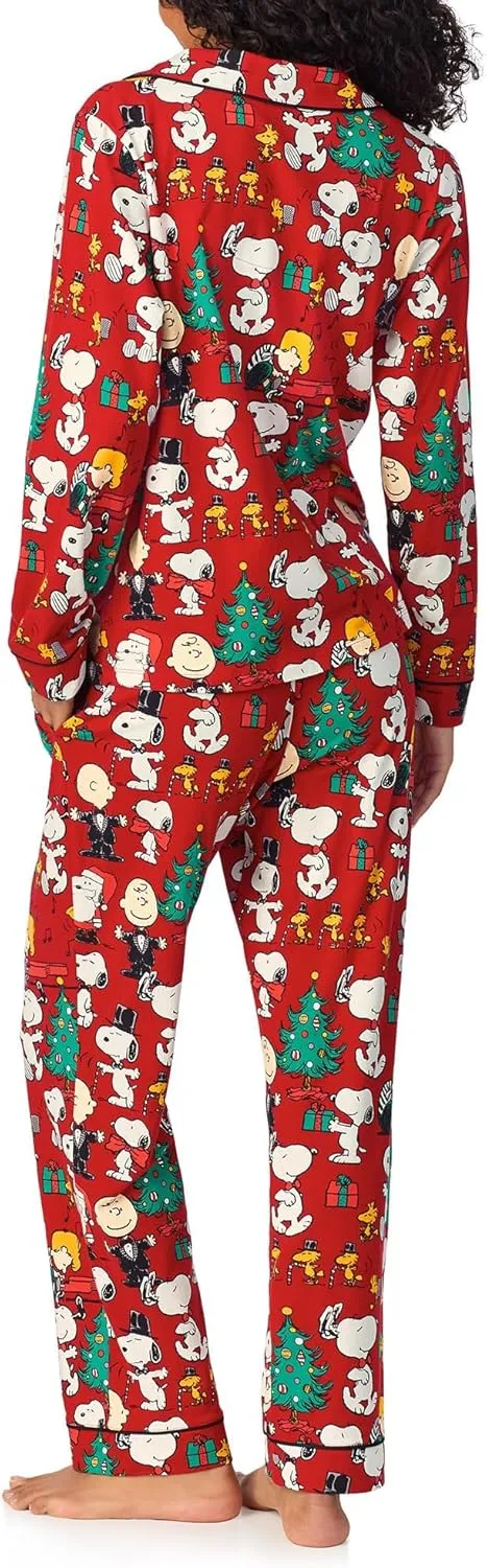 BedHead Pajamas Women's Long Sleeve Classic Cotton Knit Pajama Set