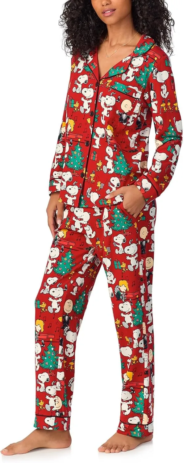 BedHead Pajamas Women's Long Sleeve Classic Cotton Knit Pajama Set