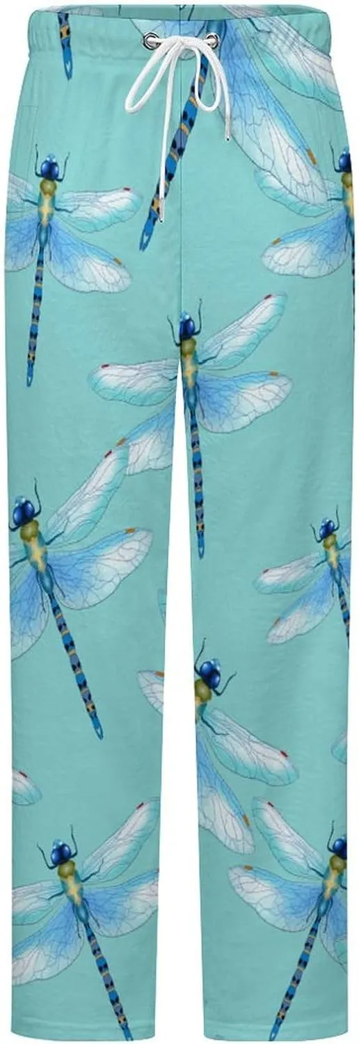 Blue Dragonfly Women's Flannel Pajama Pants Fleece Lounge Sleep Bottoms PJ
