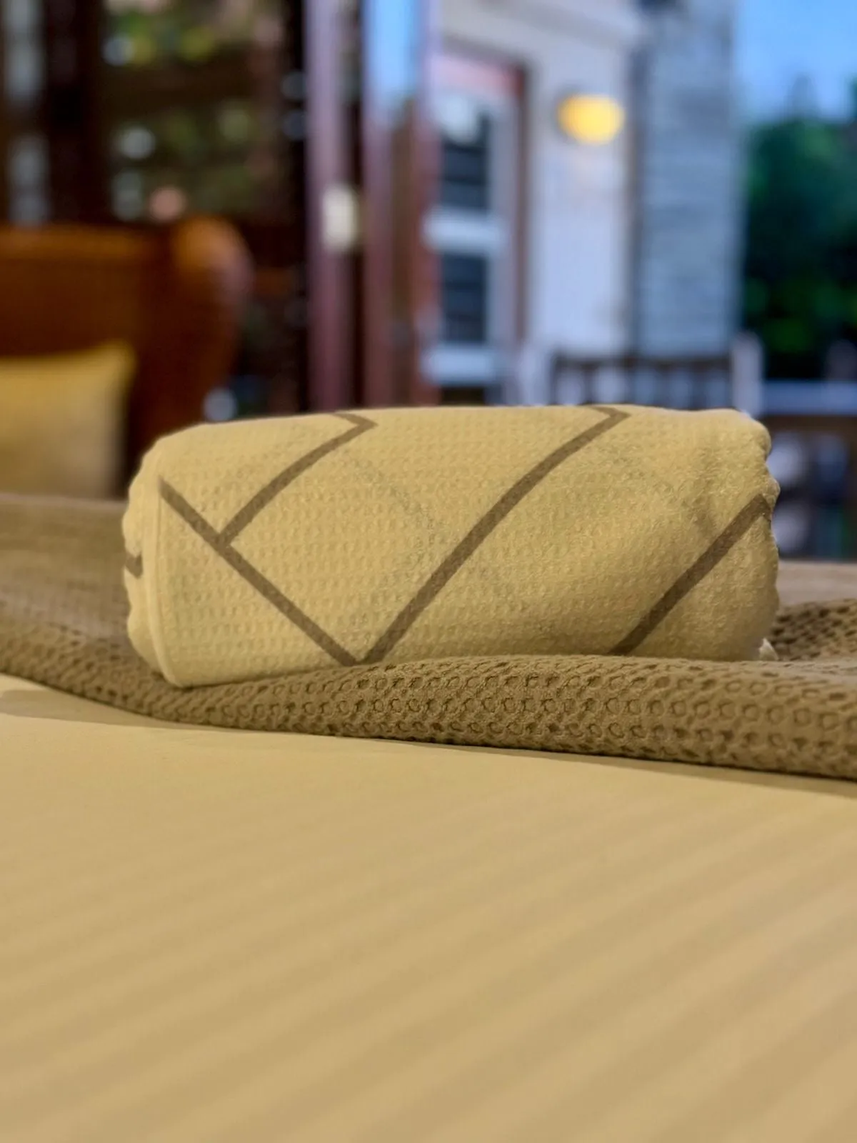Bobums Waffle Weave Quick Dry & Compact Microfibre Towel - Weave - White