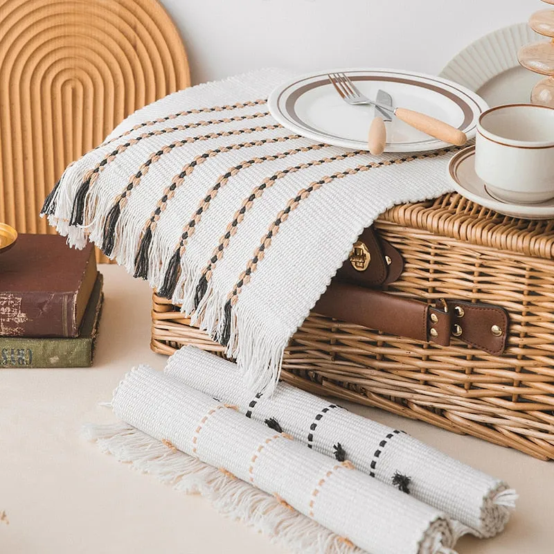 Boho Tassel Table Mat
